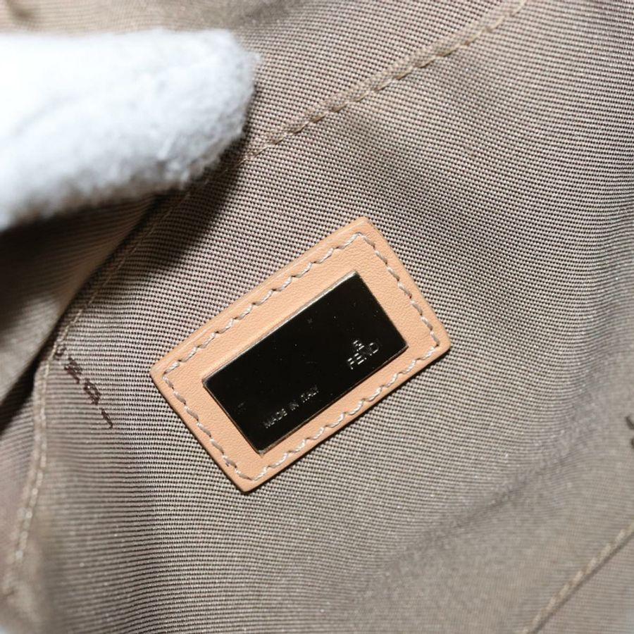 【日本直送】FENDI Zucchino帆布單肩包 淺藍色 銀色 正品 153315-17