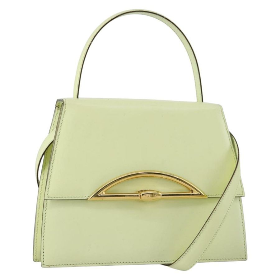 【日本直送】CELINE 手提包 皮革 2way 綠色金色 正品 153240-0