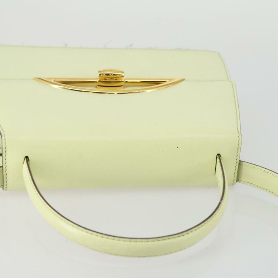 【日本直送】CELINE 手提包 皮革 2way 綠色金色 正品 153240-5