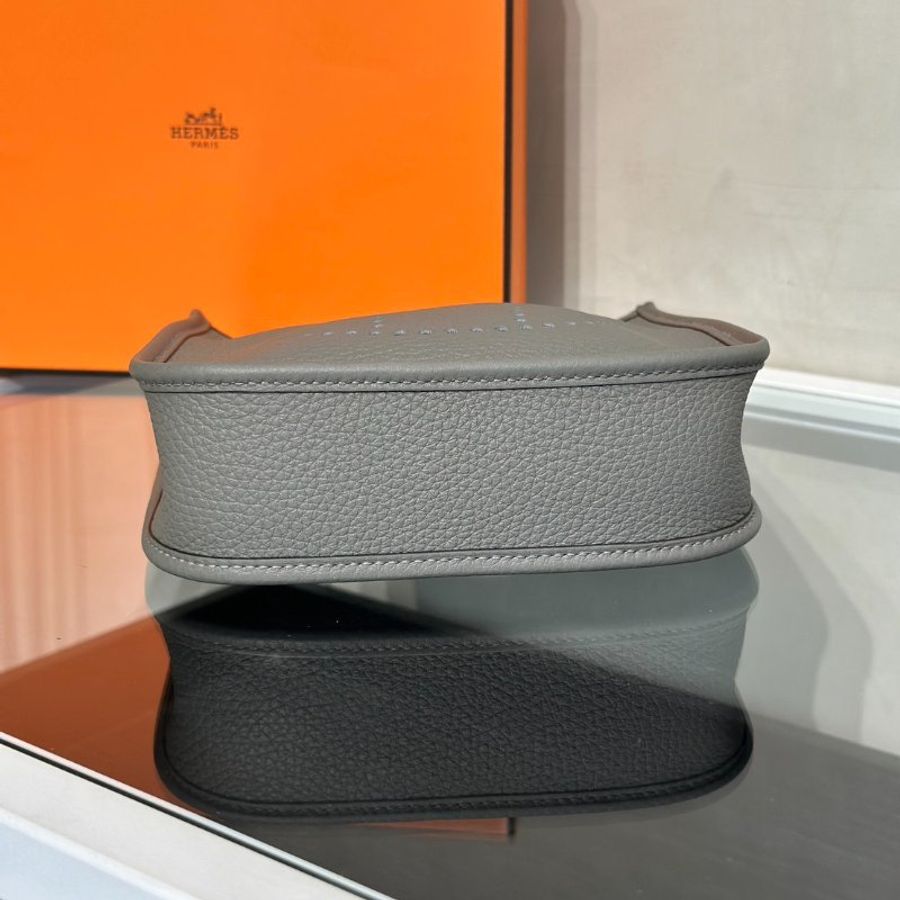 HERMES Mini Evelyne - Gris Meyer 0L 積雨雲灰銀 U-5