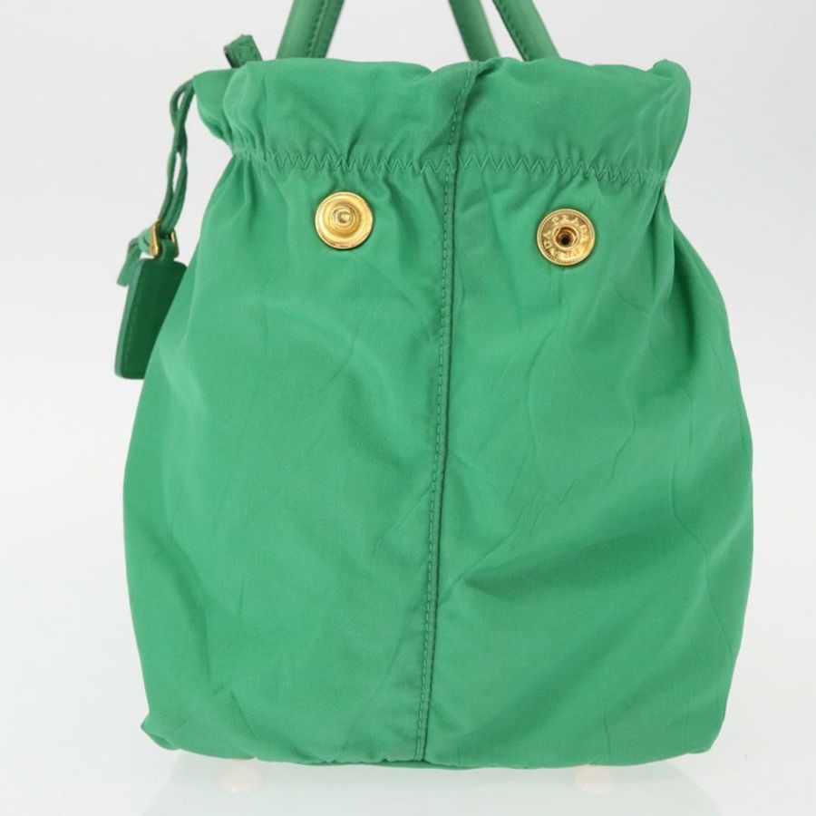 【日本直送】PRADA 尼龍綠金色手提包 正品 154693-2