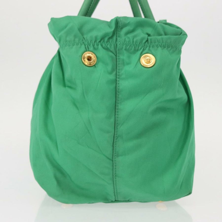 【日本直送】PRADA 尼龍綠金色手提包 正品 154693-3