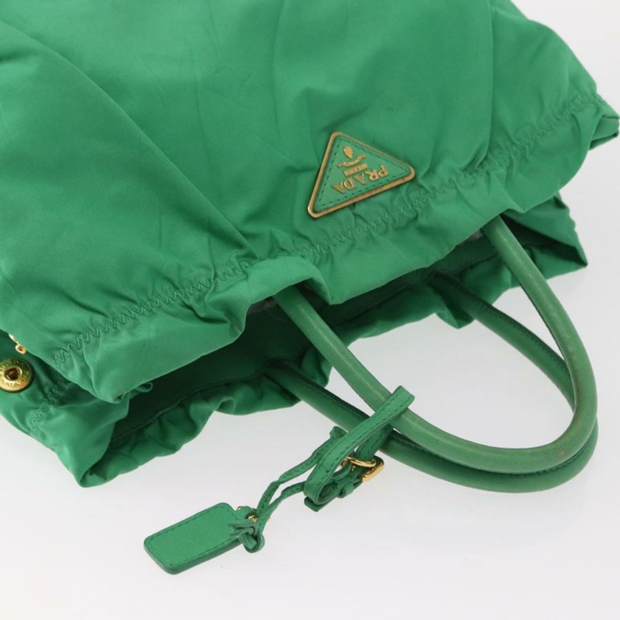 【日本直送】PRADA 尼龍綠金色手提包 正品 154693-5