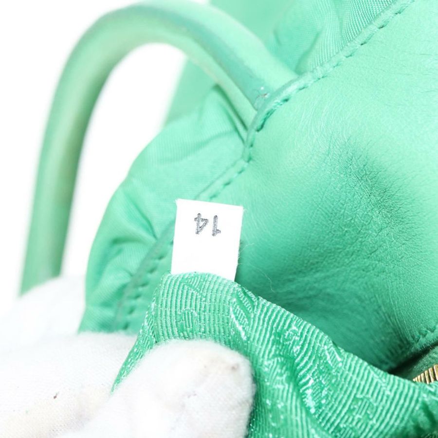 【日本直送】PRADA 尼龍綠金色手提包 正品 154693-11