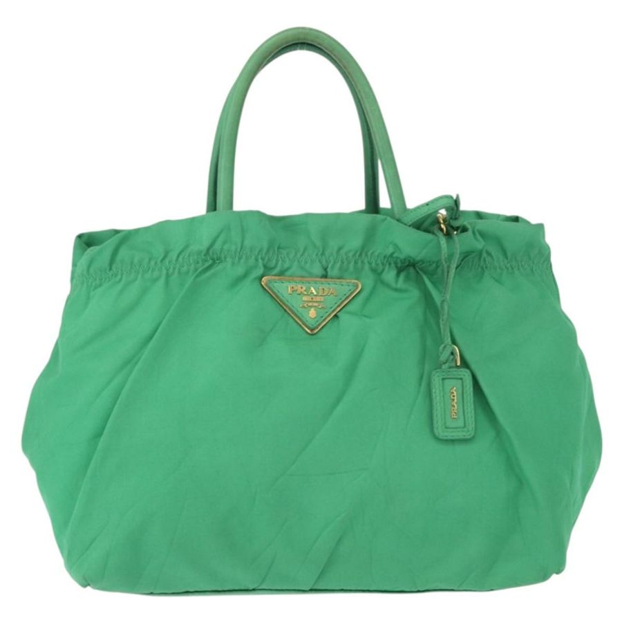 【日本直送】PRADA 尼龍綠金色手提包 正品 154693-12