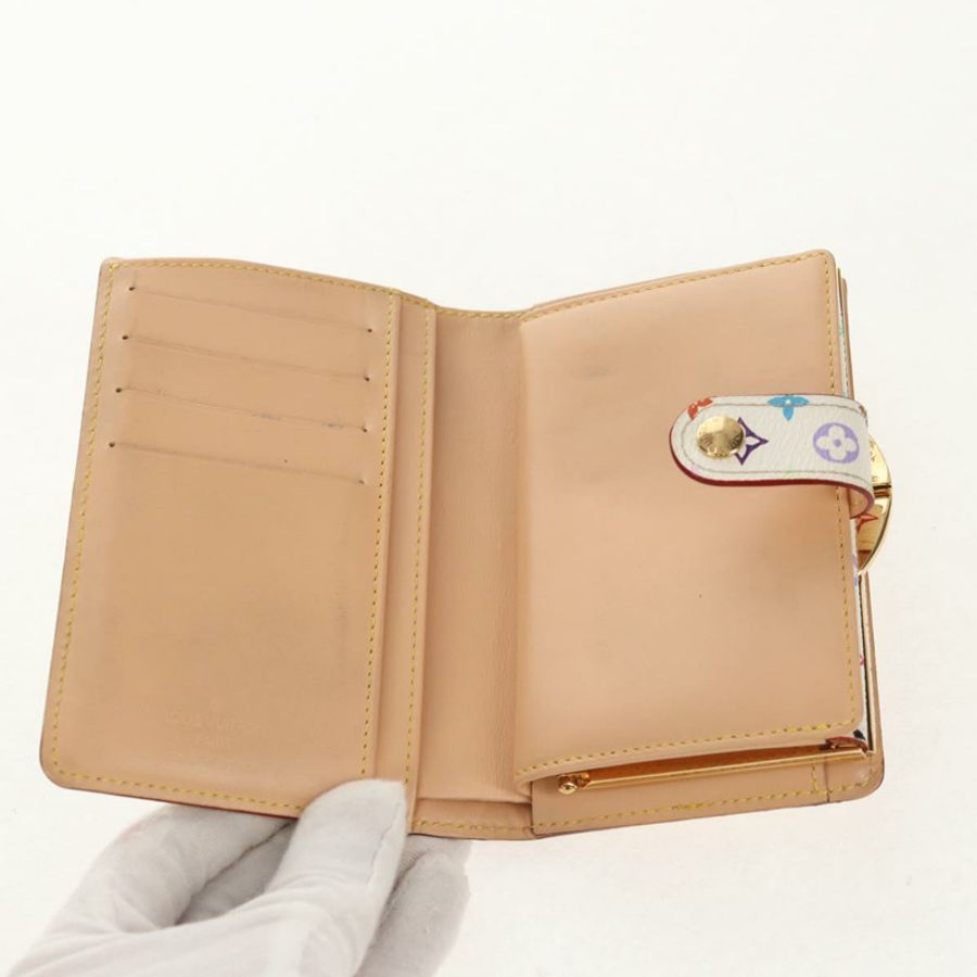 【日本直送】路易威登 多色 Porte Monnaie Viennois 皮夾 白色 M92987 正品 154956V-7