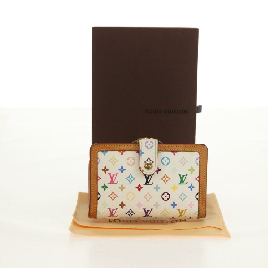 【日本直送】路易威登 多色 Porte Monnaie Viennois 皮夾 白色 M92987 正品 154956V-11