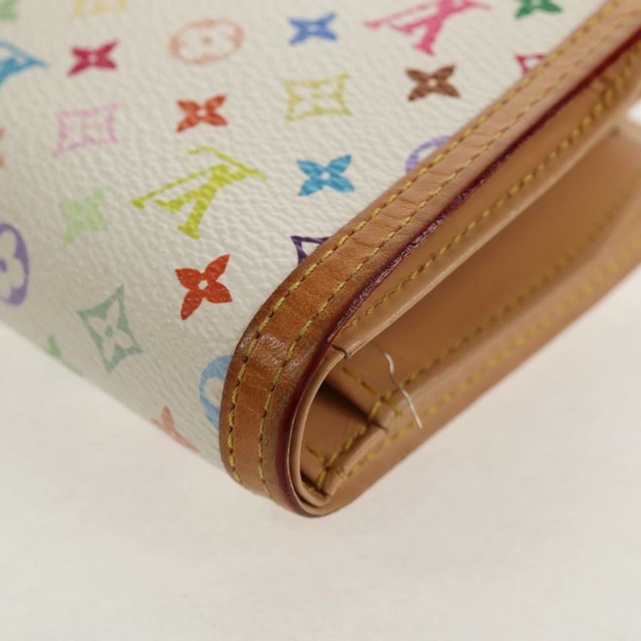 【日本直送】路易威登 多色 Porte Monnaie Viennois 皮夾 白色 M92987 正品 154956V-15