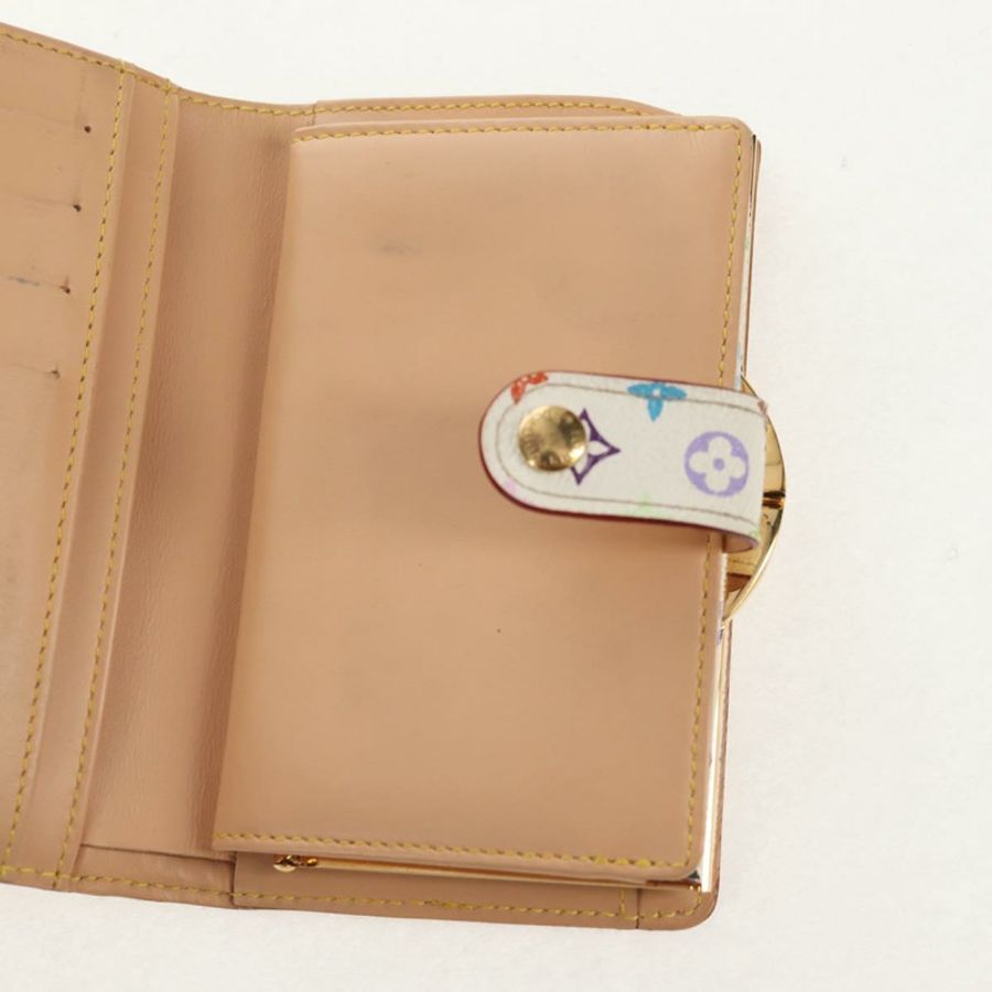 【日本直送】路易威登 多色 Porte Monnaie Viennois 皮夾 白色 M92987 正品 154956V-19