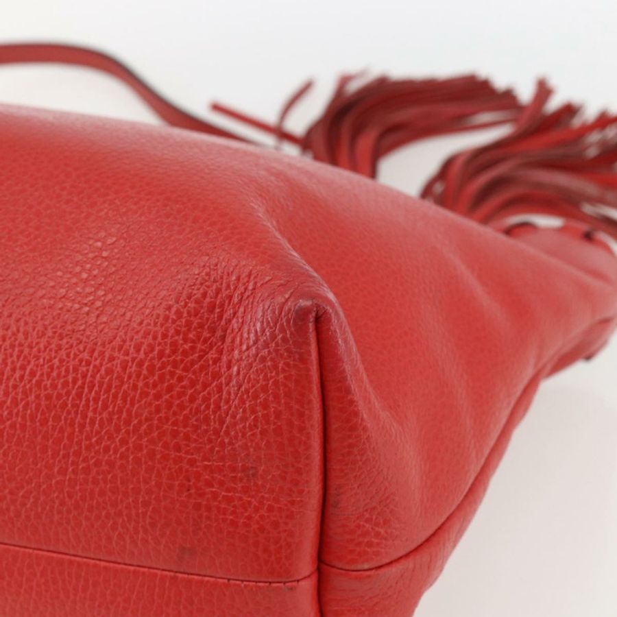 【日本直送】GUCCI 竹節 Indy 手提包 皮革 暢貨中心 紅色金色 354665 正品 156606-15