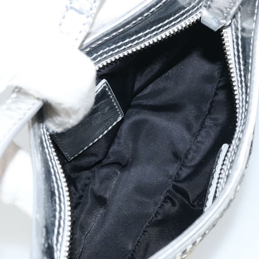 【日本直送】BURBERRY Nova 格紋肩背包 PVC 銀色 正品 156475-10
