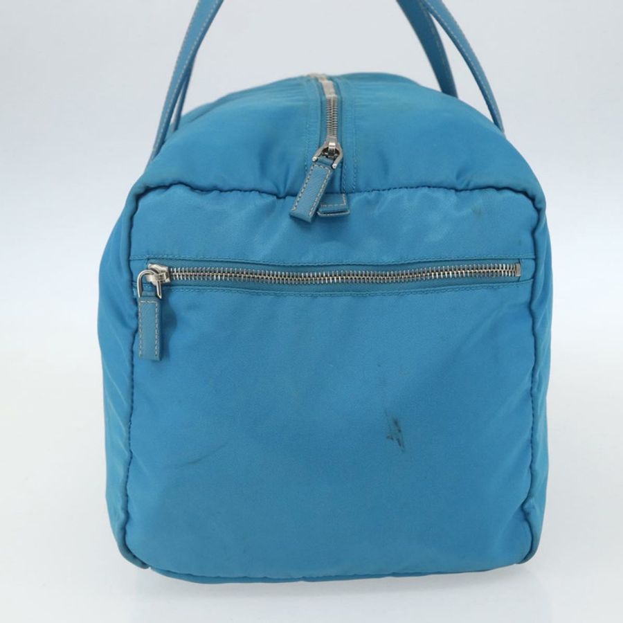 【日本直送】PRADA 波士頓包 尼龍 藍色 銀色 正品 157666-2