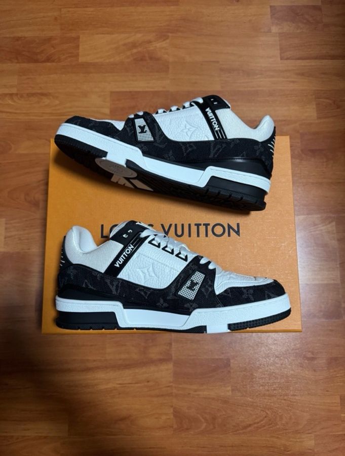 Lv Trainer路易威登黑白熊貓低幫板鞋 黑白色 40.5碼-1