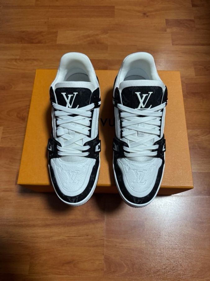 Lv Trainer路易威登黑白熊貓低幫板鞋 黑白色 40.5碼-2