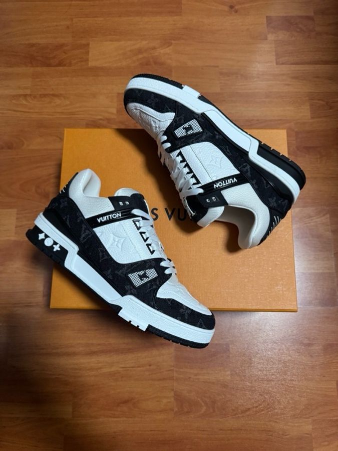 Lv Trainer路易威登黑白熊貓低幫板鞋 黑白色 40.5碼-7