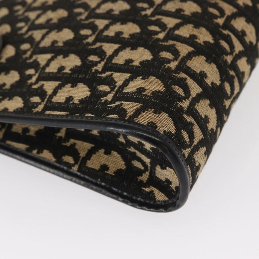 【日本直送】Christian Dior Trotter帆布鏈條單肩包 黑色 金色 正品 157804-8