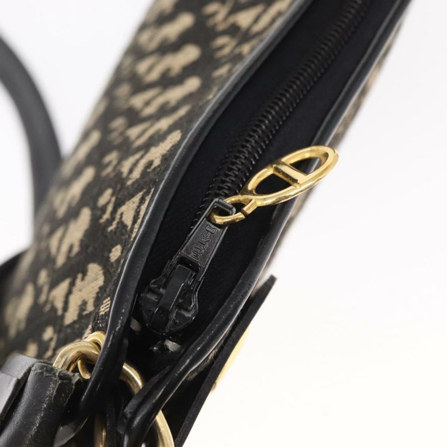 【日本直送】Christian Dior Trotter帆布鏈條單肩包 黑色 金色 正品 157804-9