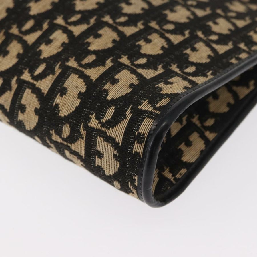 【日本直送】Christian Dior Trotter帆布鏈條單肩包 黑色 金色 正品 157804-13