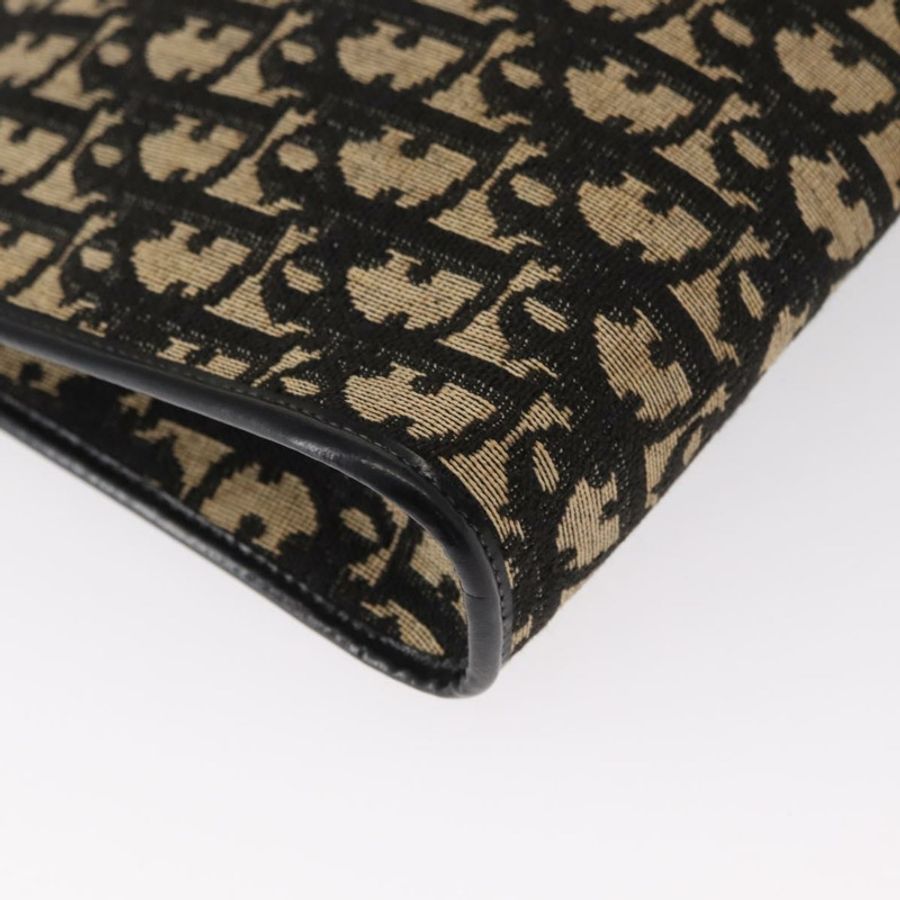 【日本直送】Christian Dior Trotter帆布鏈條單肩包 黑色 金色 正品 157804-14