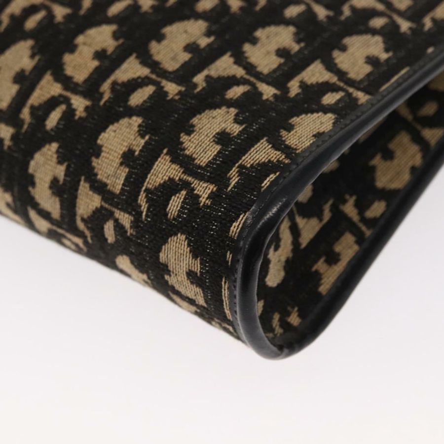 【日本直送】Christian Dior Trotter帆布鏈條單肩包 黑色 金色 正品 157804-15