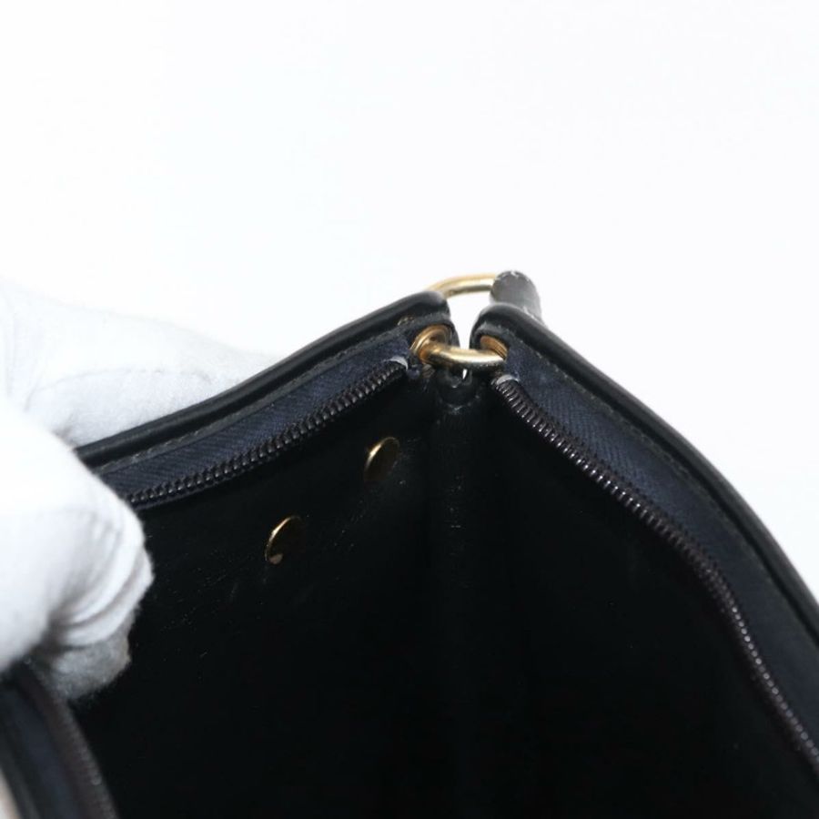 【日本直送】Christian Dior Trotter帆布鏈條單肩包 黑色 金色 正品 157804-18
