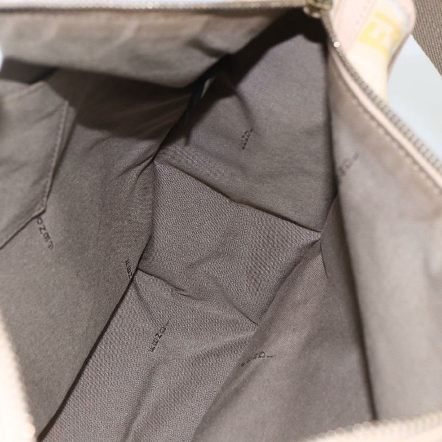 【日本直送】FENDI Zucchino 帆布單肩包 粉紅金色 正品 157643V-19