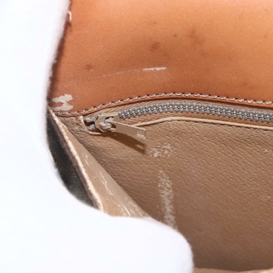 【日本直送】CELINE Macadam帆布馬車包 PVC皮革 棕色 金色 正品 157263-18