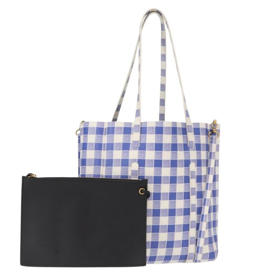 【日本直送】BALENCIAGA Everyday Tote XS 手提包 皮革 2way Blue Gold 489813 Auth 156650-0