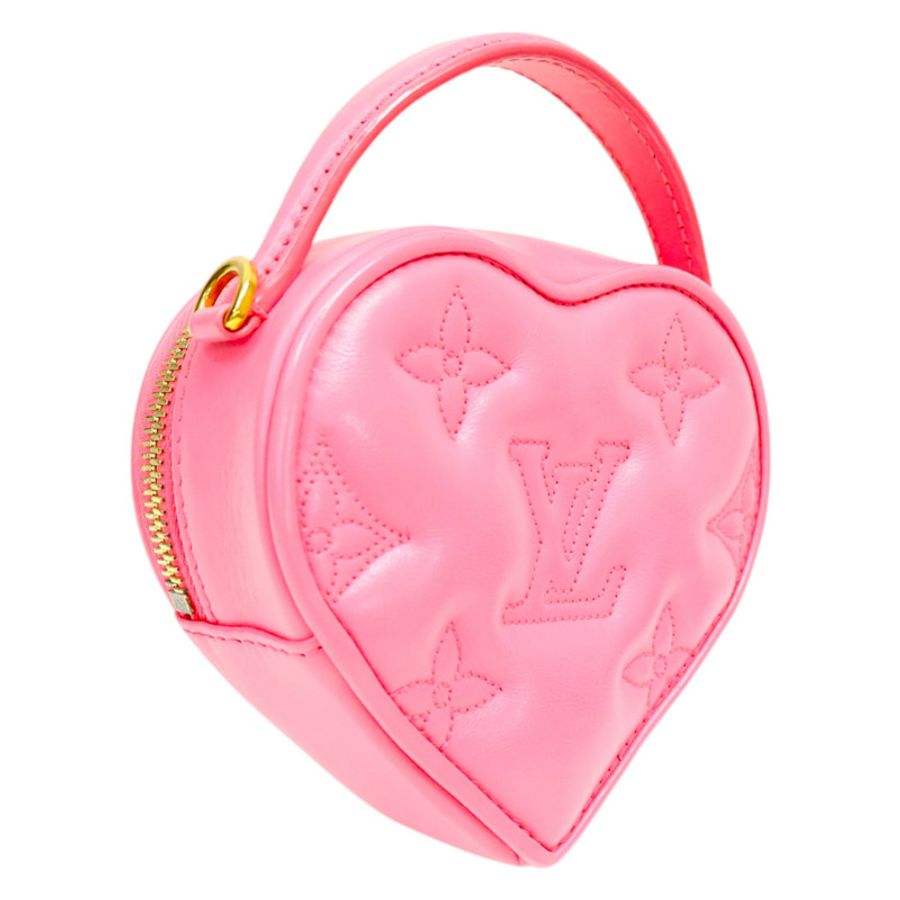 粉色 原花 牛皮壓紋 POP MY HEART 2WAY MINI 肩背包【LOUIS VUITTON LV 路易威登】 M81893-1