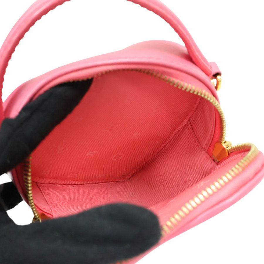 粉色 原花 牛皮壓紋 POP MY HEART 2WAY MINI 肩背包【LOUIS VUITTON LV 路易威登】 M81893-2