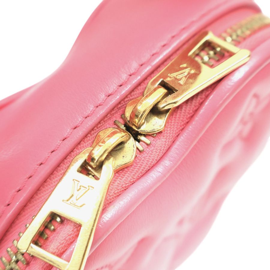 粉色 原花 牛皮壓紋 POP MY HEART 2WAY MINI 肩背包【LOUIS VUITTON LV 路易威登】 M81893-3