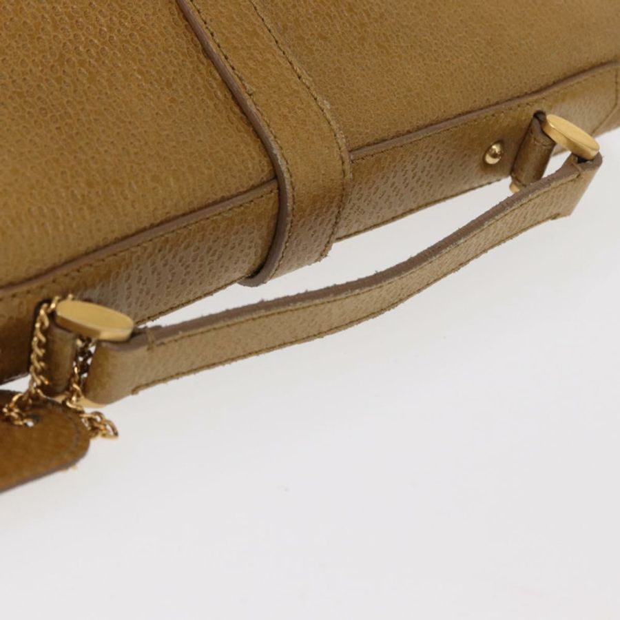 【日本直送】FENDI 手提包 皮革 兩用 棕色 金色 正品 158141-6