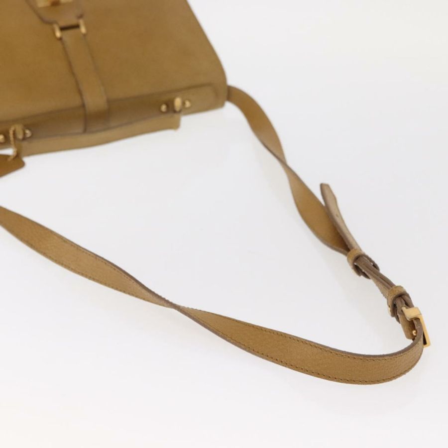 【日本直送】FENDI 手提包 皮革 兩用 棕色 金色 正品 158141-7