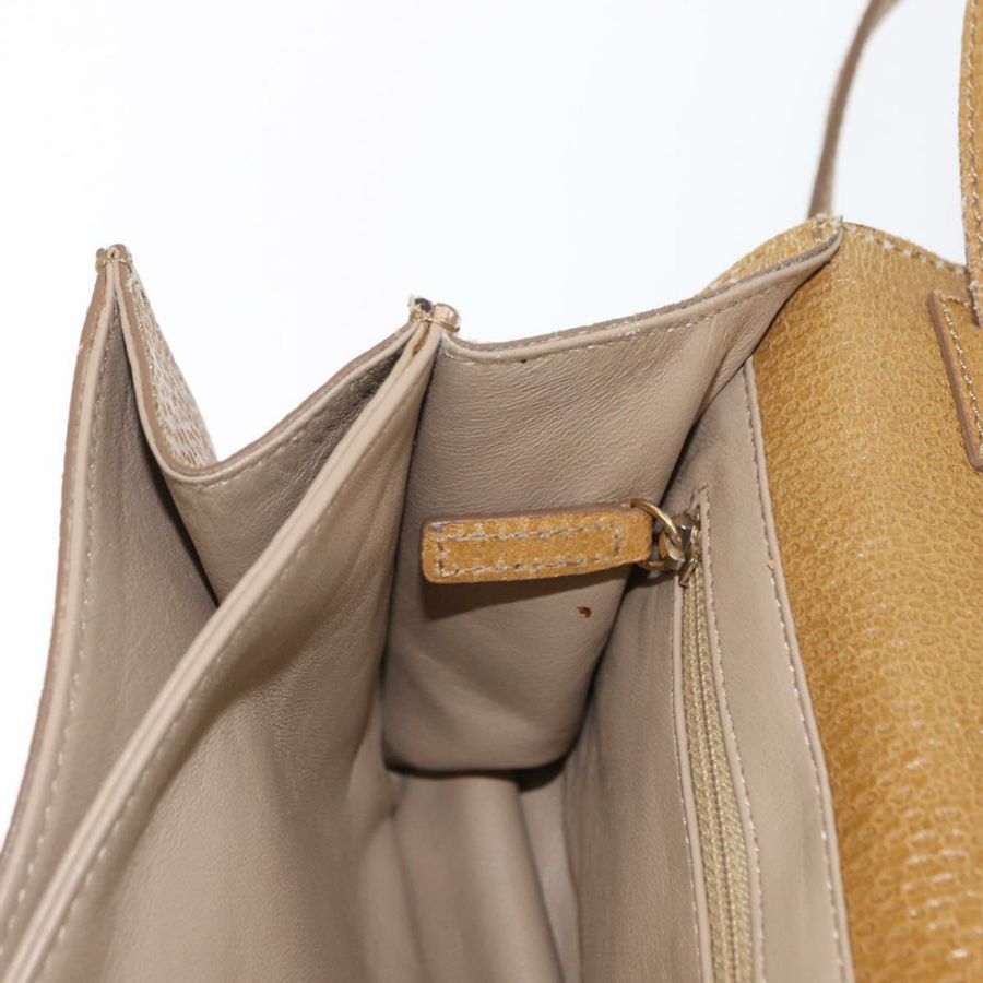 【日本直送】FENDI 手提包 皮革 兩用 棕色 金色 正品 158141-22
