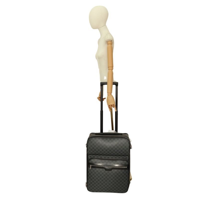 Pegase 55 行李箱 黑色 棋盤格帆布【LOUIS VUITTON LV 路易威登】 N23300-5