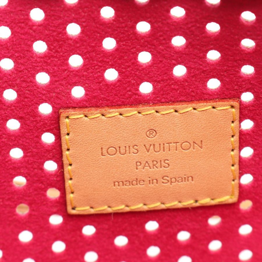 LOUIS VUITTON 手拿包配件手提包小包 M95183 Monogra Perfo 紫紅色 LV-3