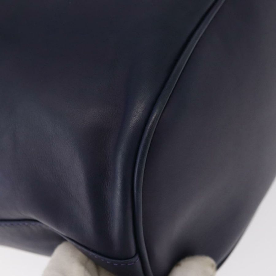 【日本直送】CELINE 圓背包 皮革 海軍藍 金色 正品 159739-15