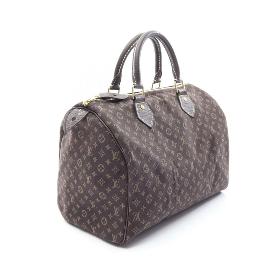 路易威登 Speedy 30 手提包 M95224 Monogram 帆布皮革棕色 Ebene LV-1