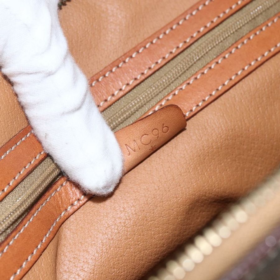 【日本直送】CELINE Macadam帆布手提包 PVC皮革 2way Brown Gold Auth 157458V-10