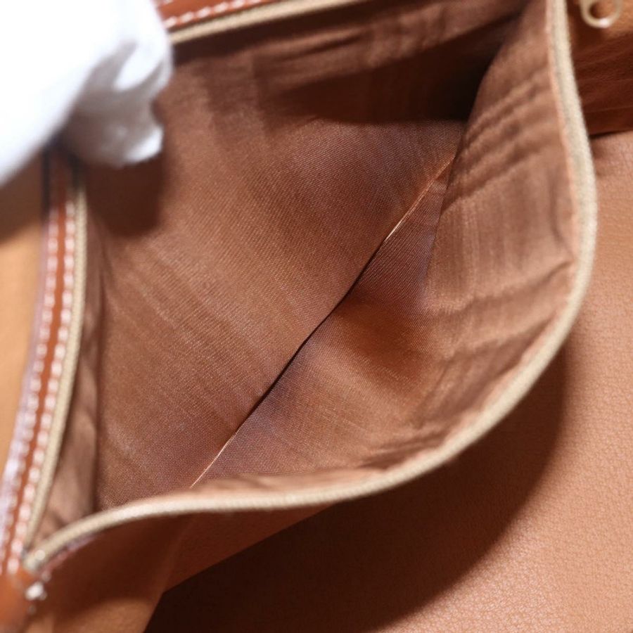 【日本直送】CELINE Macadam帆布手提包 PVC皮革 2way Brown Gold Auth 157458V-23