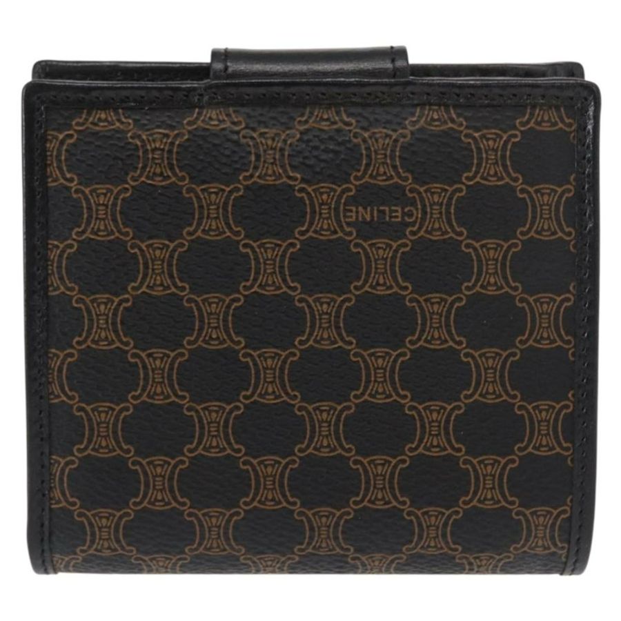 【日本直送】CELINE Macadam帆布皮夾 PVC皮革 黑色 正品 148550V-1