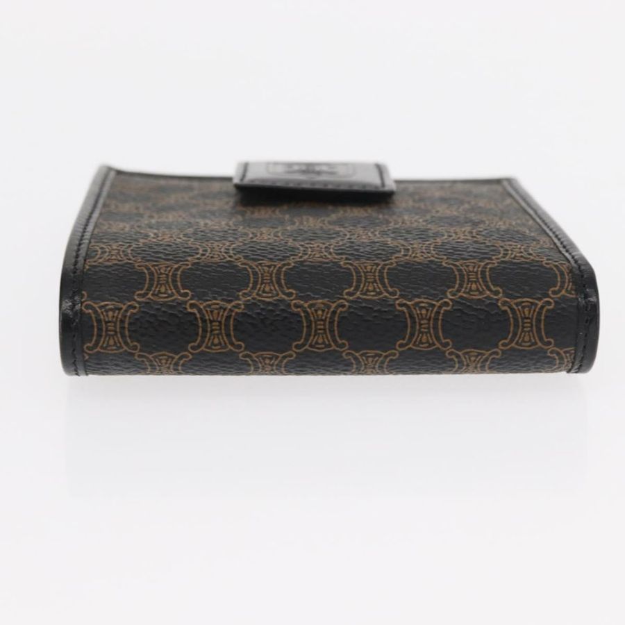 【日本直送】CELINE Macadam帆布皮夾 PVC皮革 黑色 正品 148550V-5