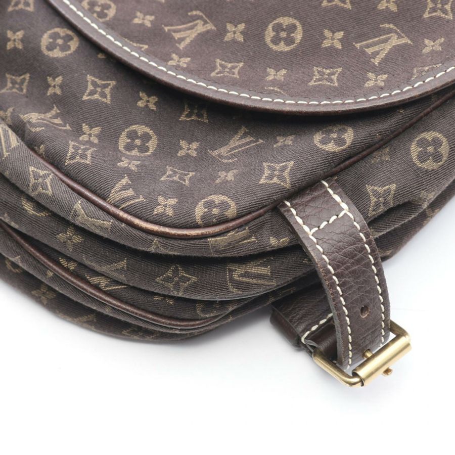 路易威登 Saumur 單肩斜背包 M95227 Monogram Mini Lin 帆布二手-8