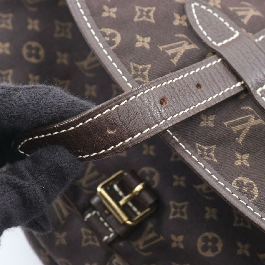 路易威登 Saumur 單肩斜背包 M95227 Monogram Mini Lin 帆布二手-9