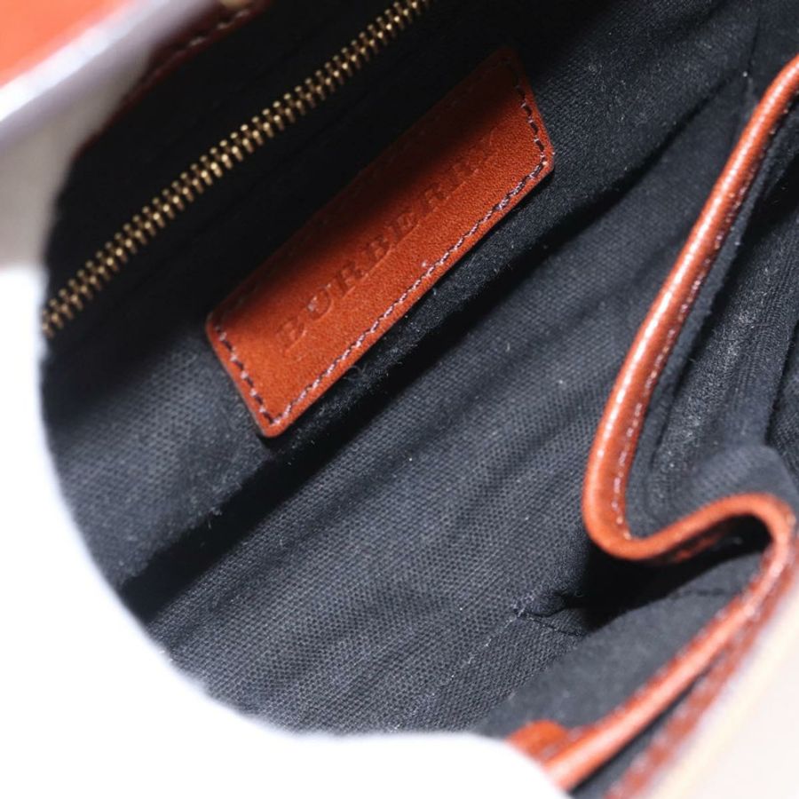 【日本直送】BURBERRY 棕色金色皮革單肩包 正品 160721-10