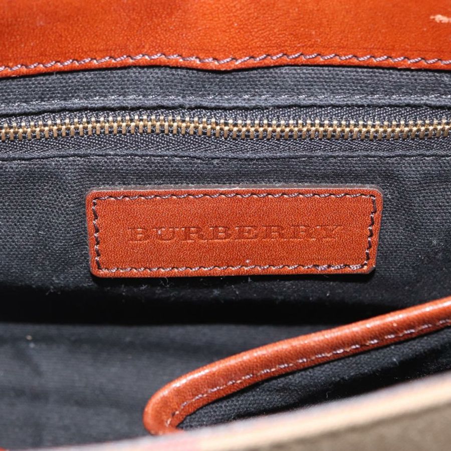 【日本直送】BURBERRY 棕色金色皮革單肩包 正品 160721-17