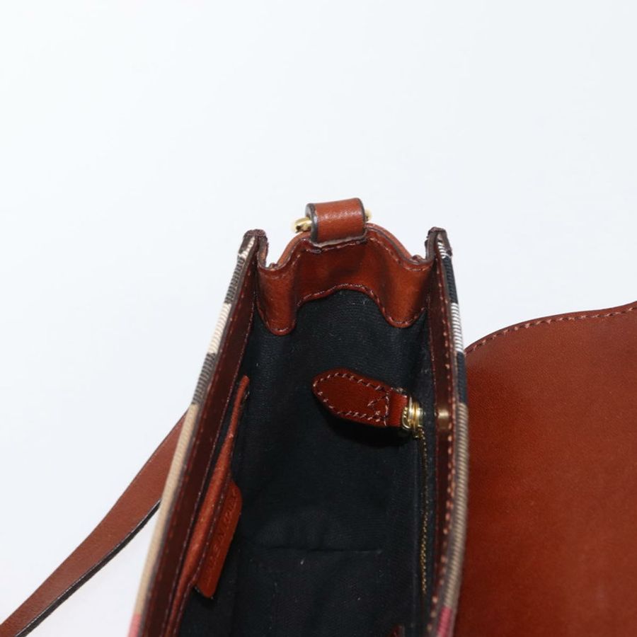 【日本直送】BURBERRY 棕色金色皮革單肩包 正品 160721-19
