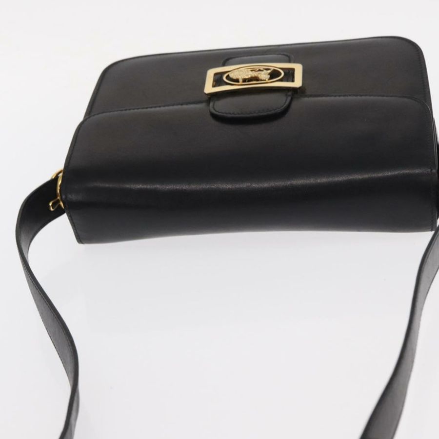【日本直送】CELINE 黑色金色皮革肩背包,正品編號 160698-5