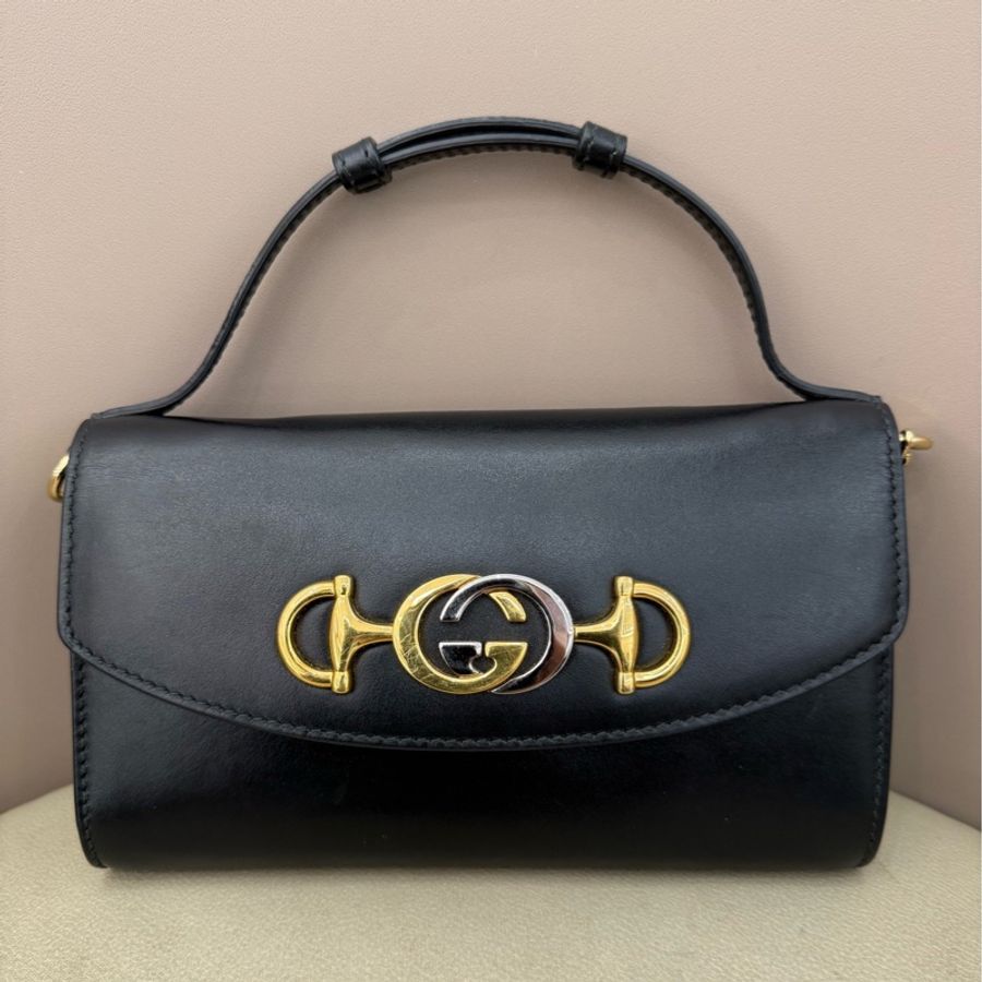 Gucci/古馳 zumi黑色鏈條包-1