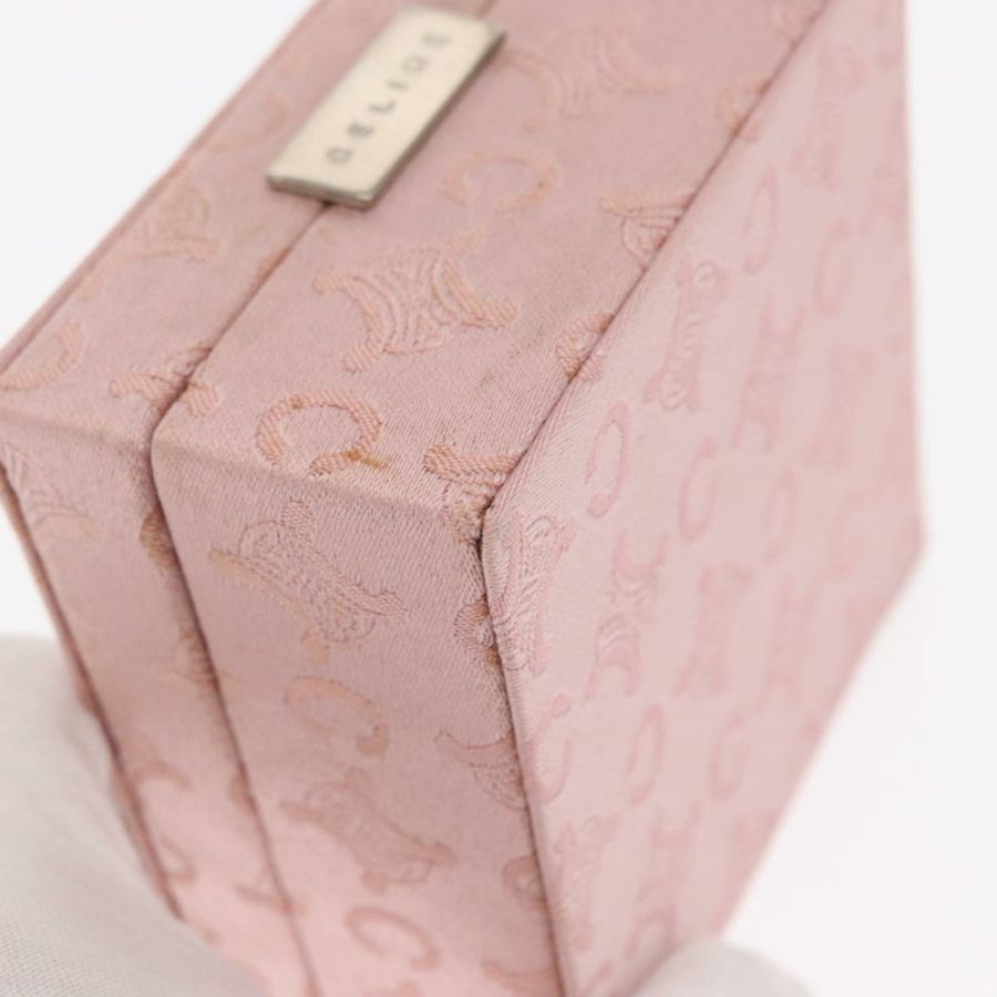 【日本直送】CELINE C Macadam 帆布首飾盒 粉紅色 正品 159299V-6
